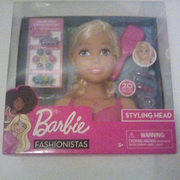 Barbie Other - Barbie Fashionistas Hair Styling Head Fashion Doll Blonde